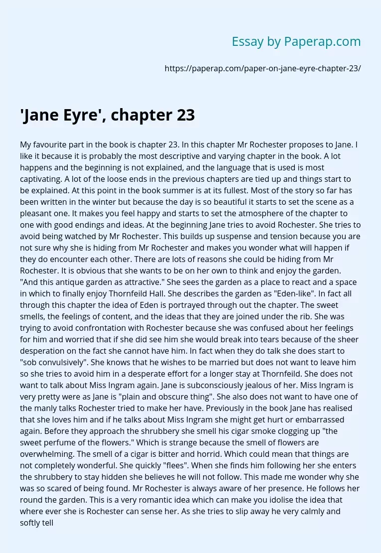 jane eyre essay topics