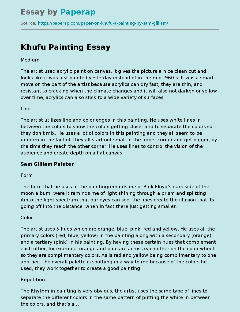 Khufu Painting: Tools and Meaning
