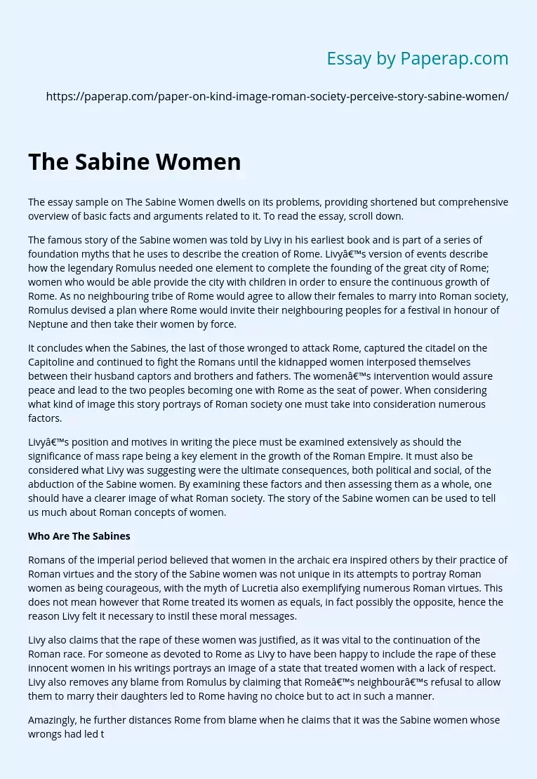 The Sabine Women