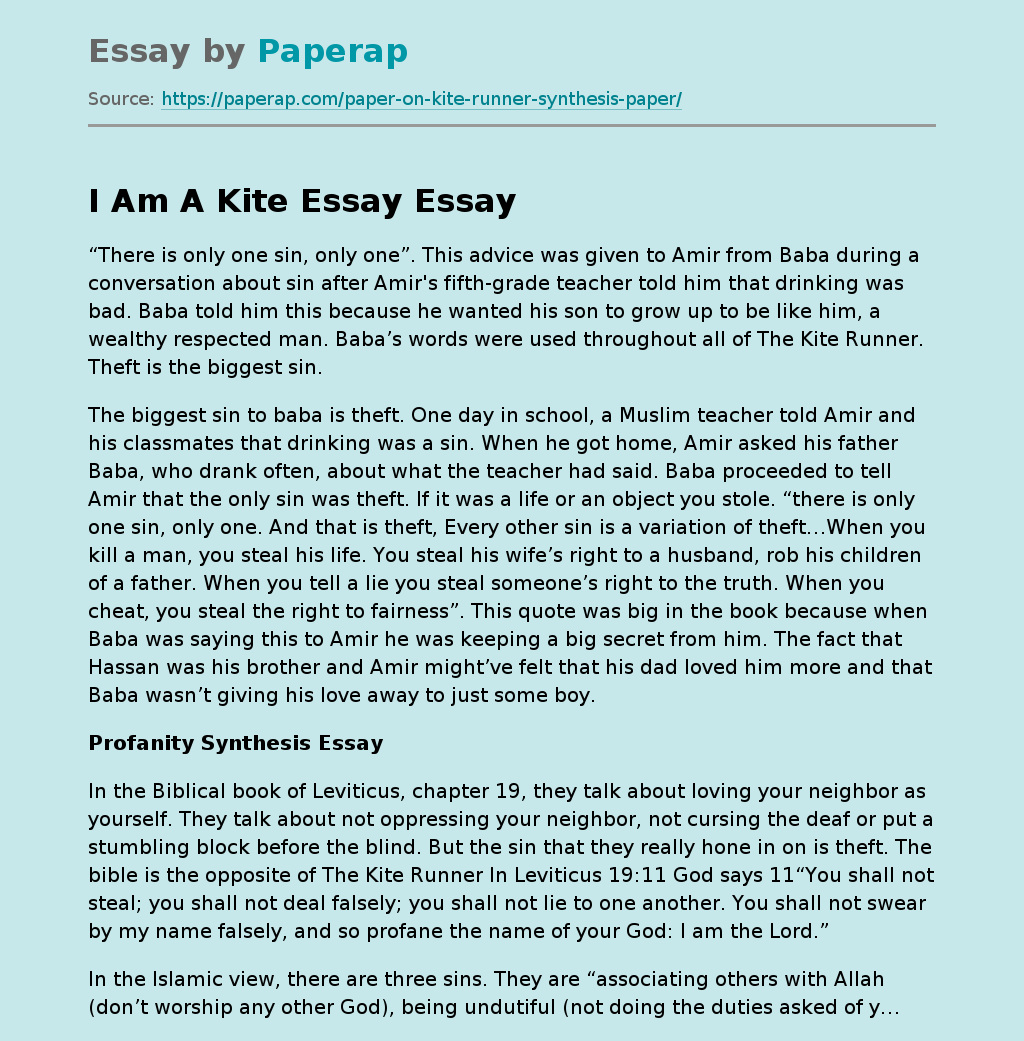 I Am A Kite Essay