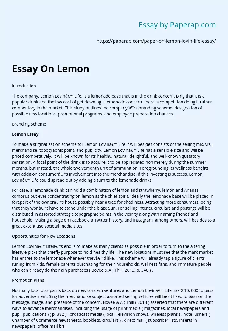 Lemon Lovin’ Life