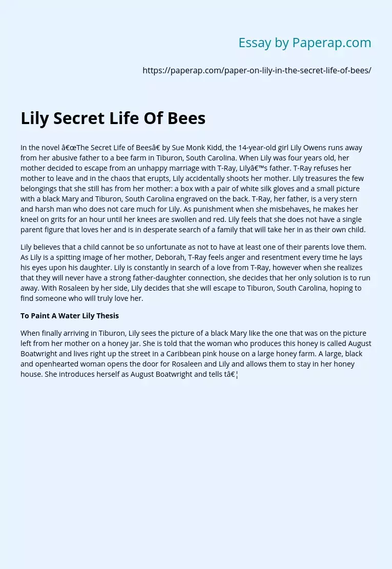 lily secret life of bees