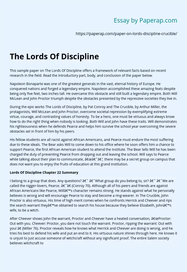 The Lords Of Discipline