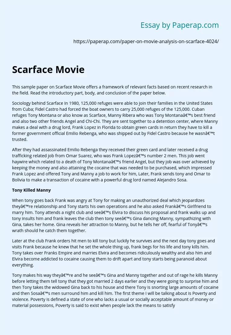 Scarface Movie