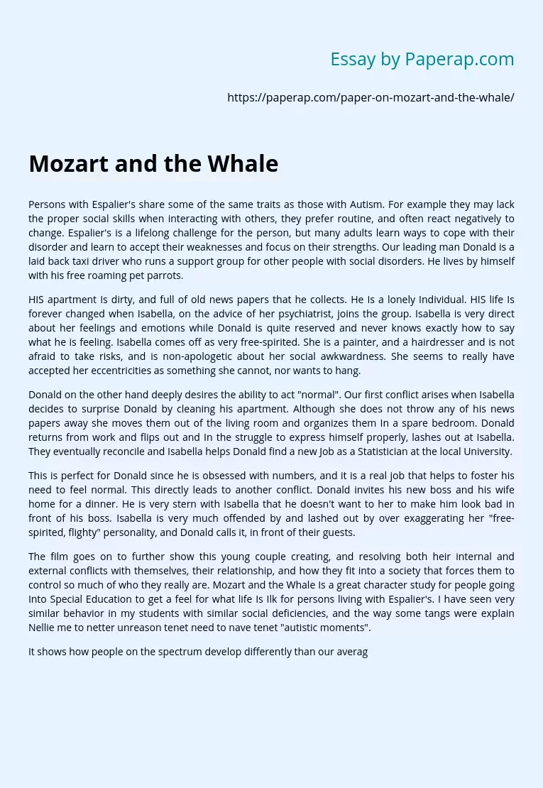 Mozart and the Whale