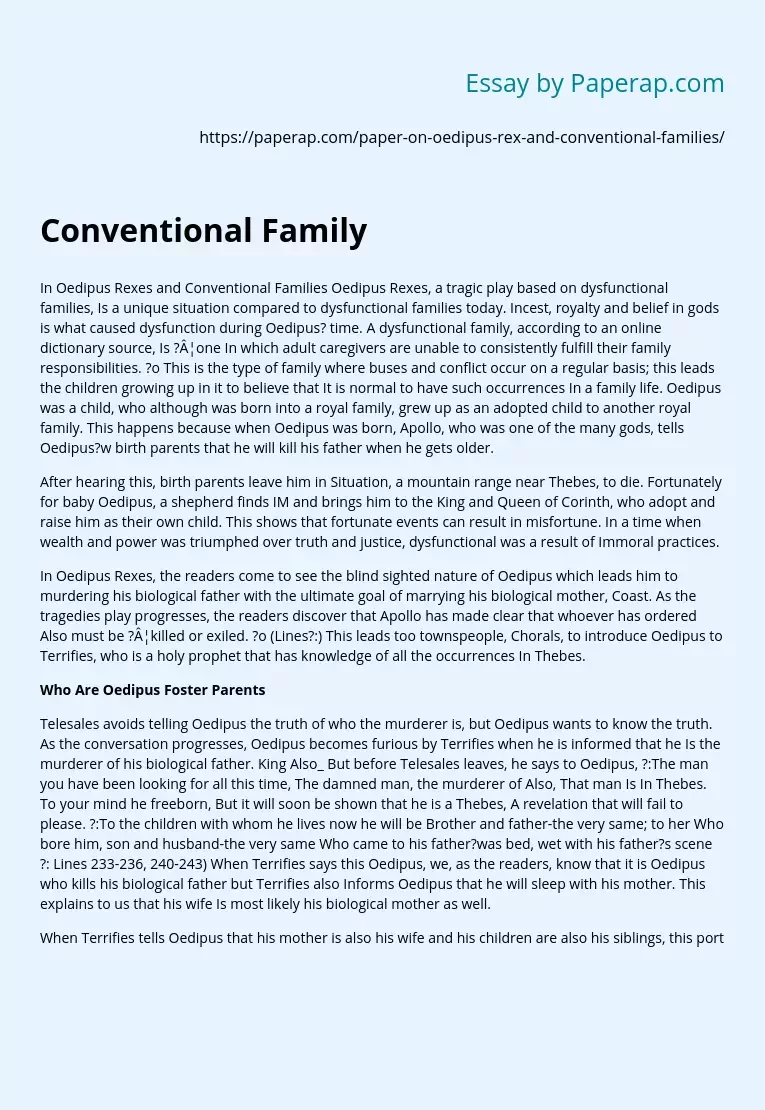 Conventional Family