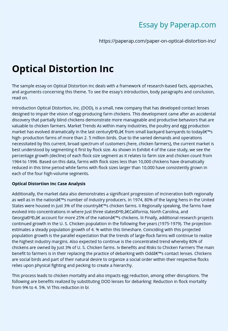 Optical Distortion Inc