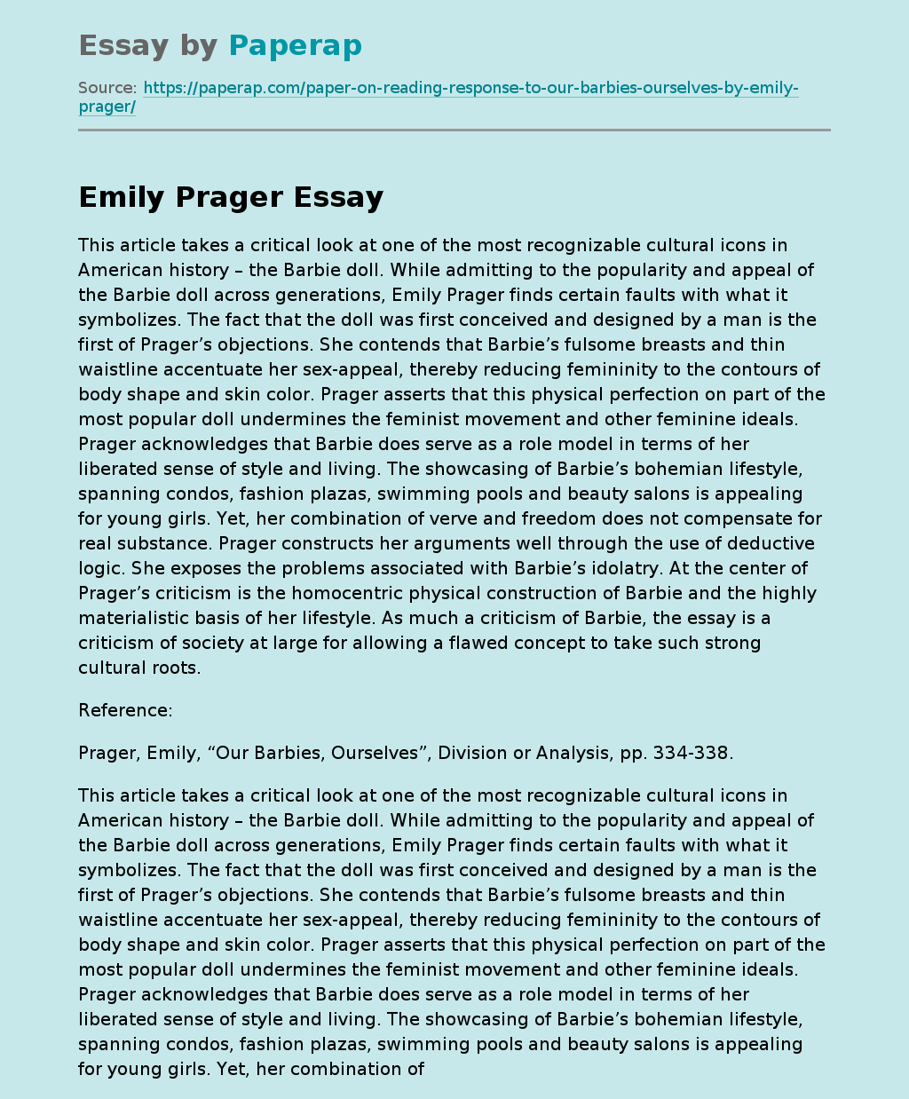 Emily Prager