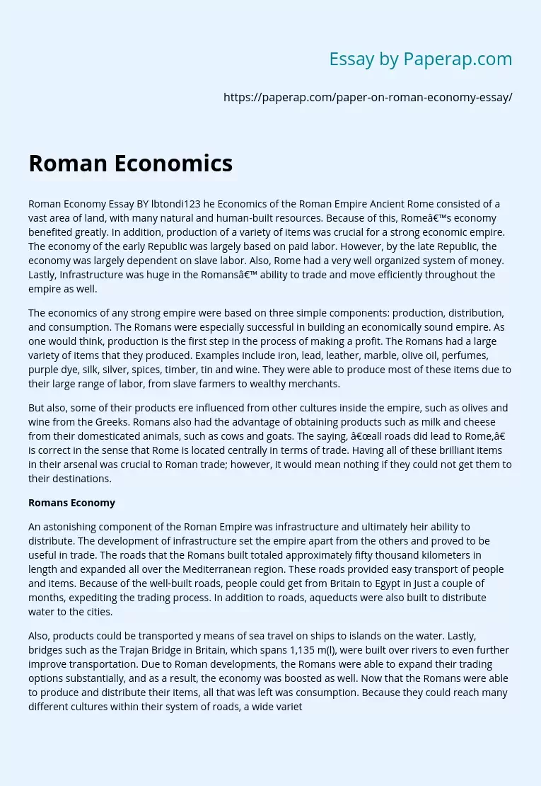 rome description essay