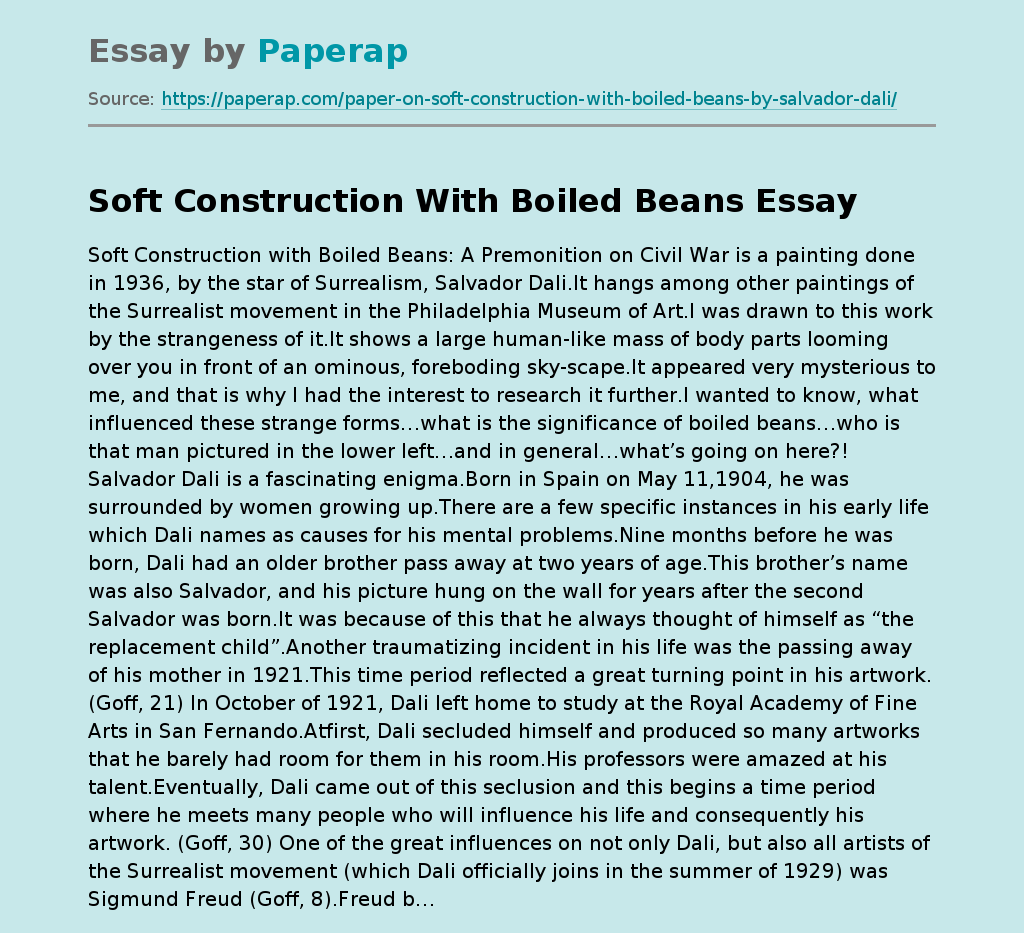 Soft Construction With Boiled Beans