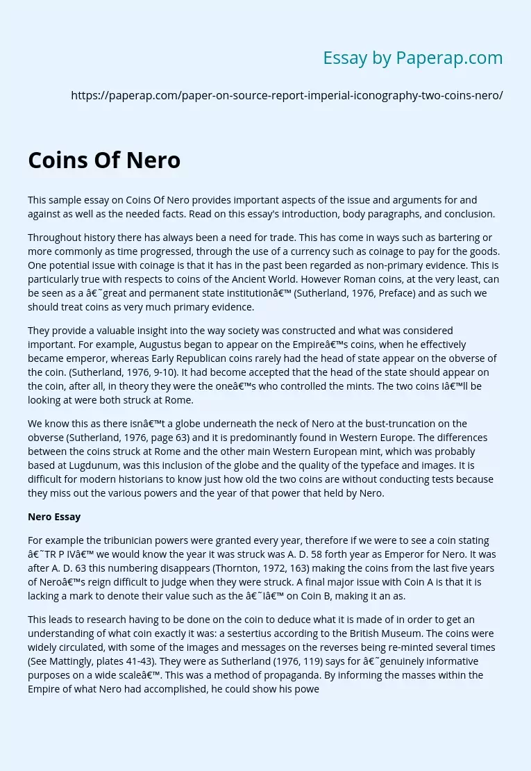Coins Of Nero