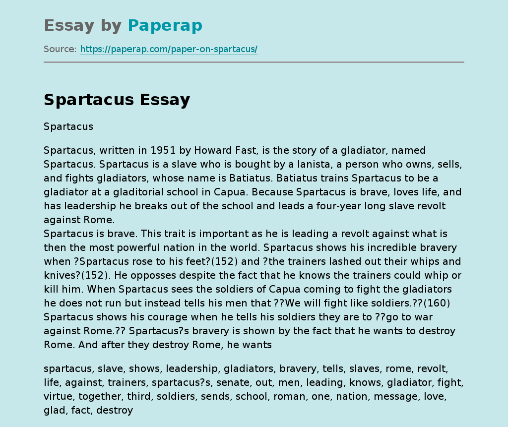 Spartacus: A Gladiator's Journey