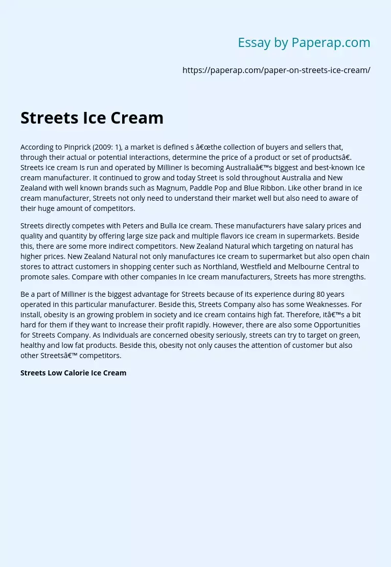 Streets Ice Cream