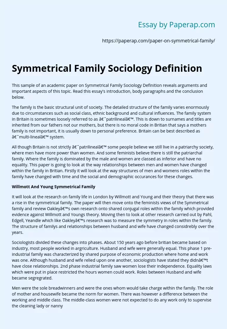 symmetrical-family-sociology-definition-free-essay-example