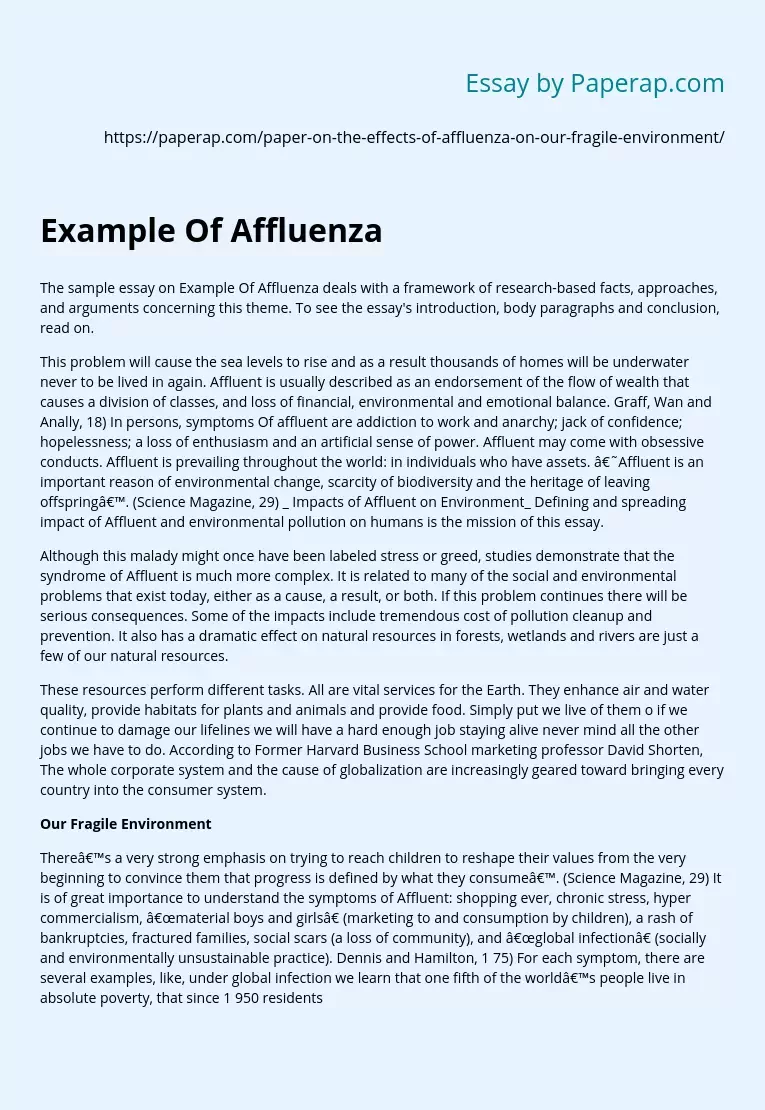 What Will the Example of Affluenza Lead To