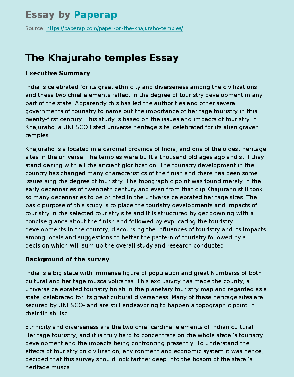 The Khajuraho temples
