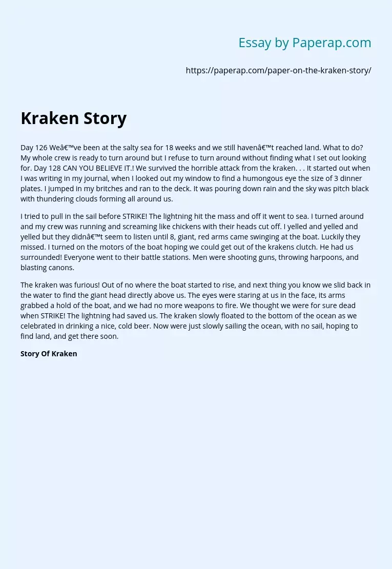 Kraken Story