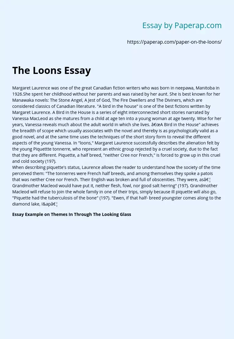 The Loons Essay