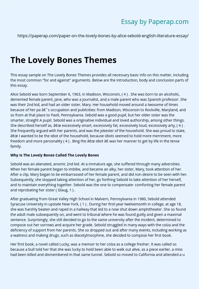 The Lovely Bones Themes