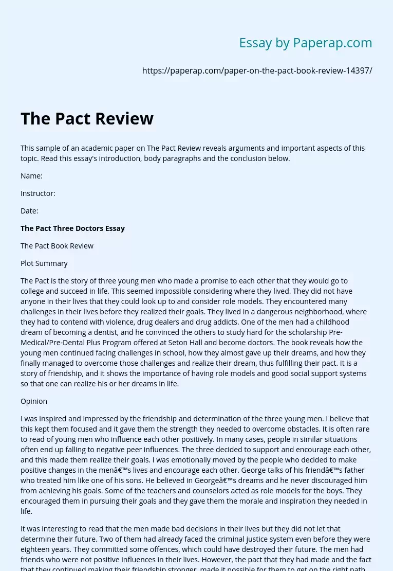 The Pact Review