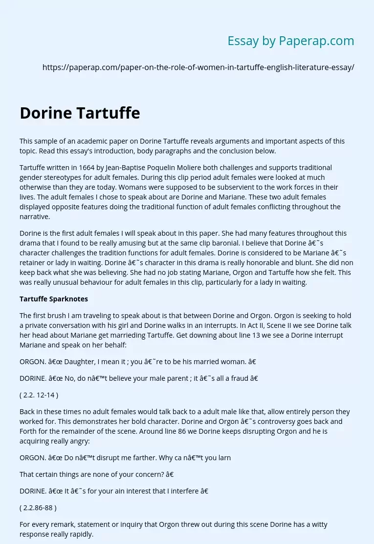 Dorine Tartuffe
