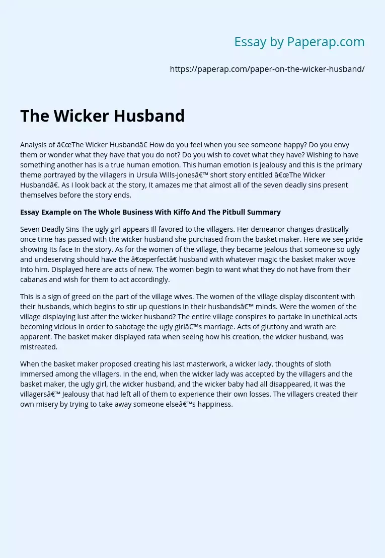 The Wicker Husband