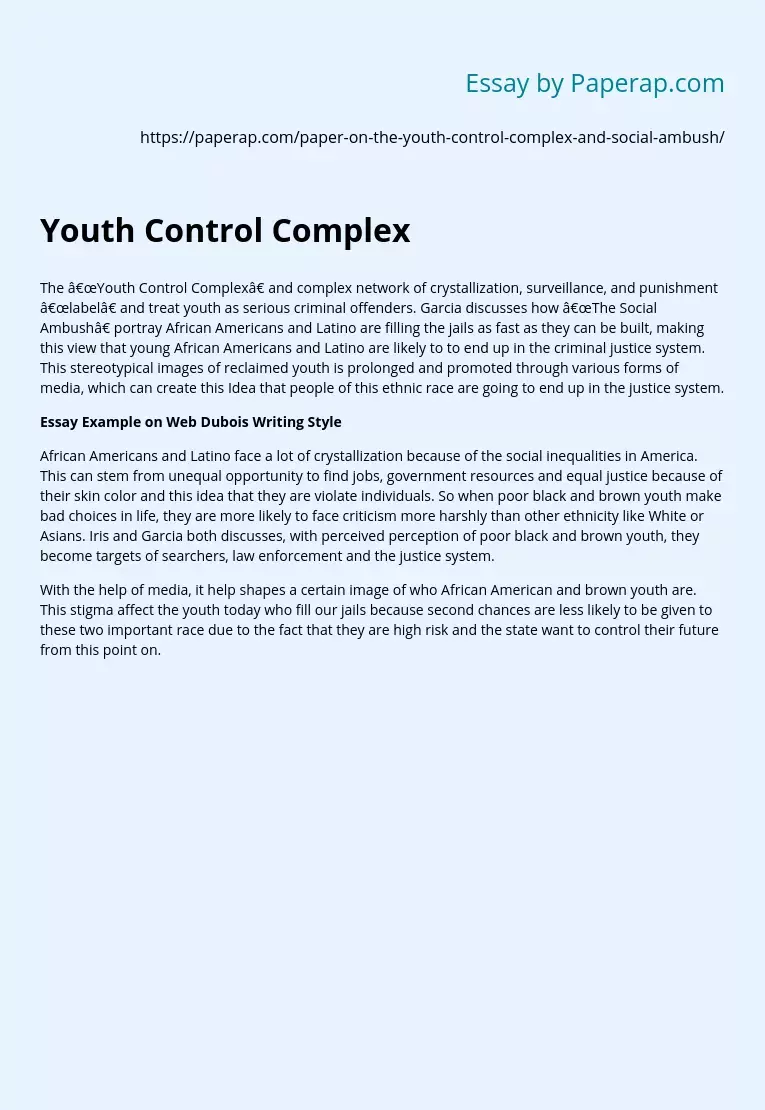 Youth Control Complex