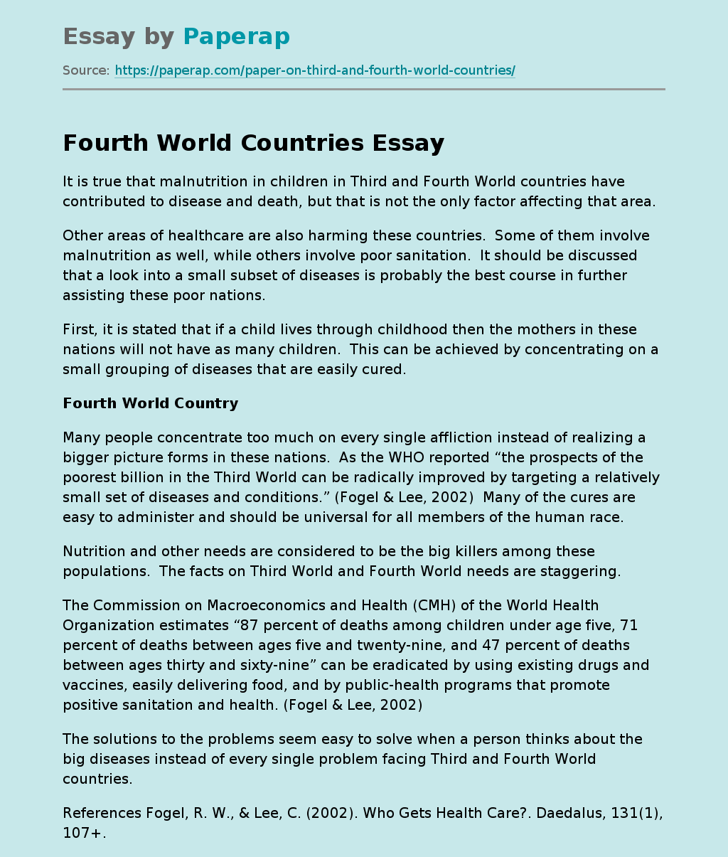 Fourth World Countries