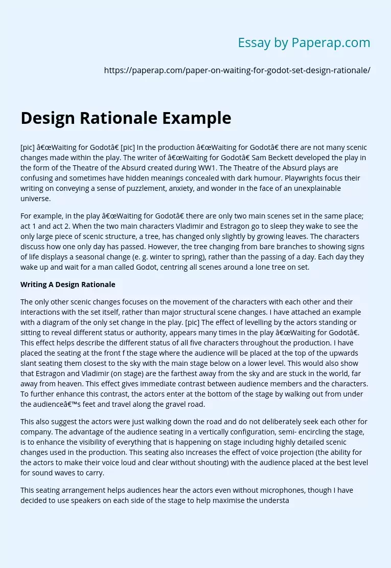 Design Rationale Example