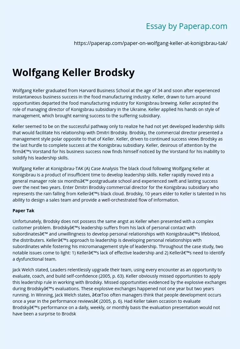 Wolfgang Keller Brodsky