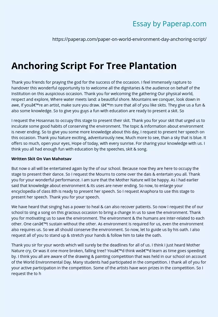 anchoring-script-for-tree-plantation-free-essay-example