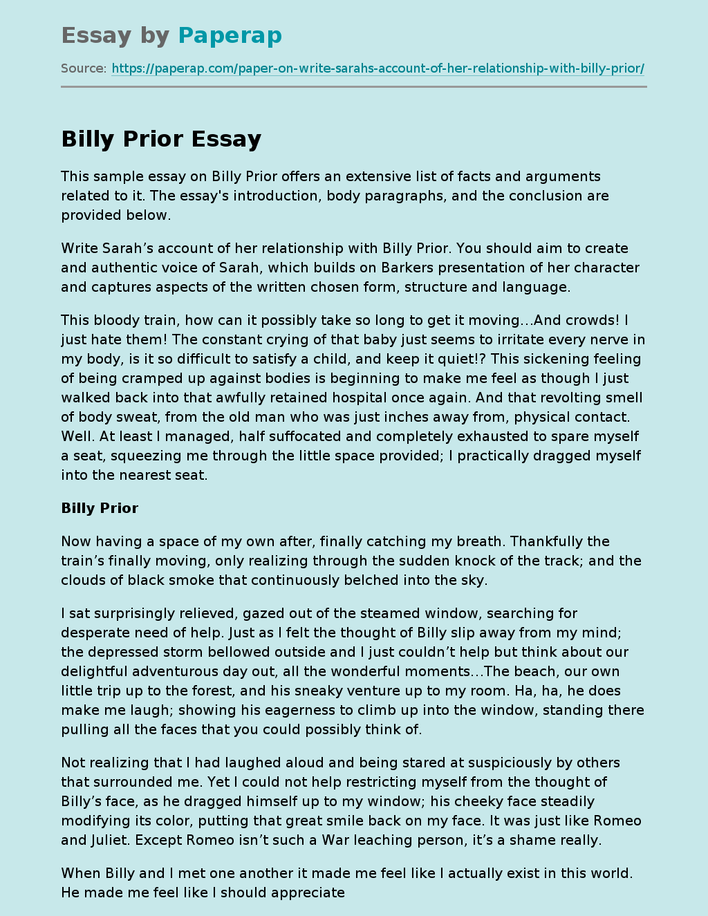 Billy Prior