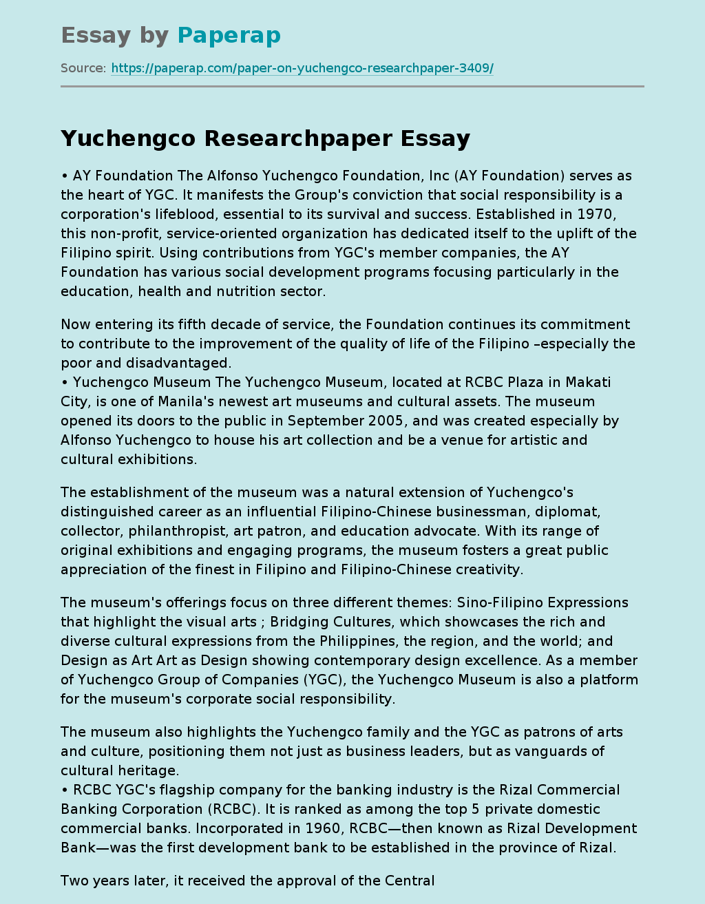 Yuchengco Researchpaper
