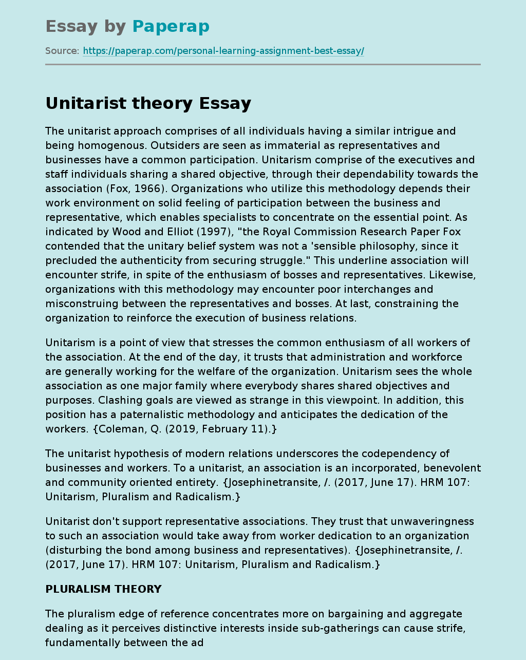 Difference Between Unitarism and Pluralism
