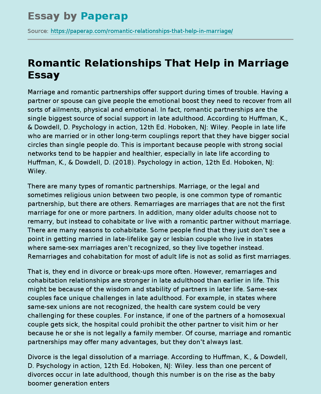 Romantic Relationships That Help in Marriage