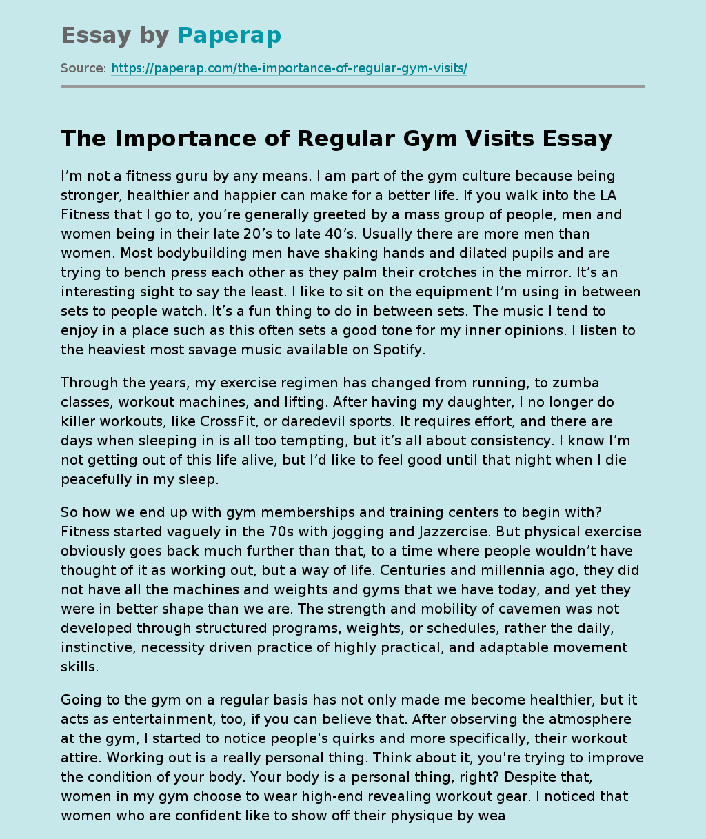 The Importance of Regular Gym Visits
