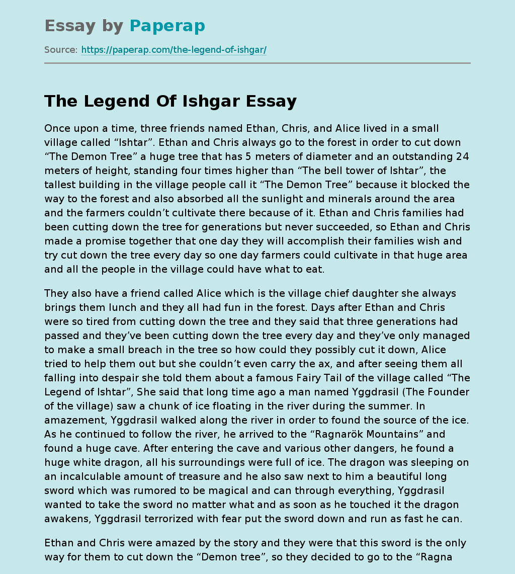 The Legend Of Ishgar