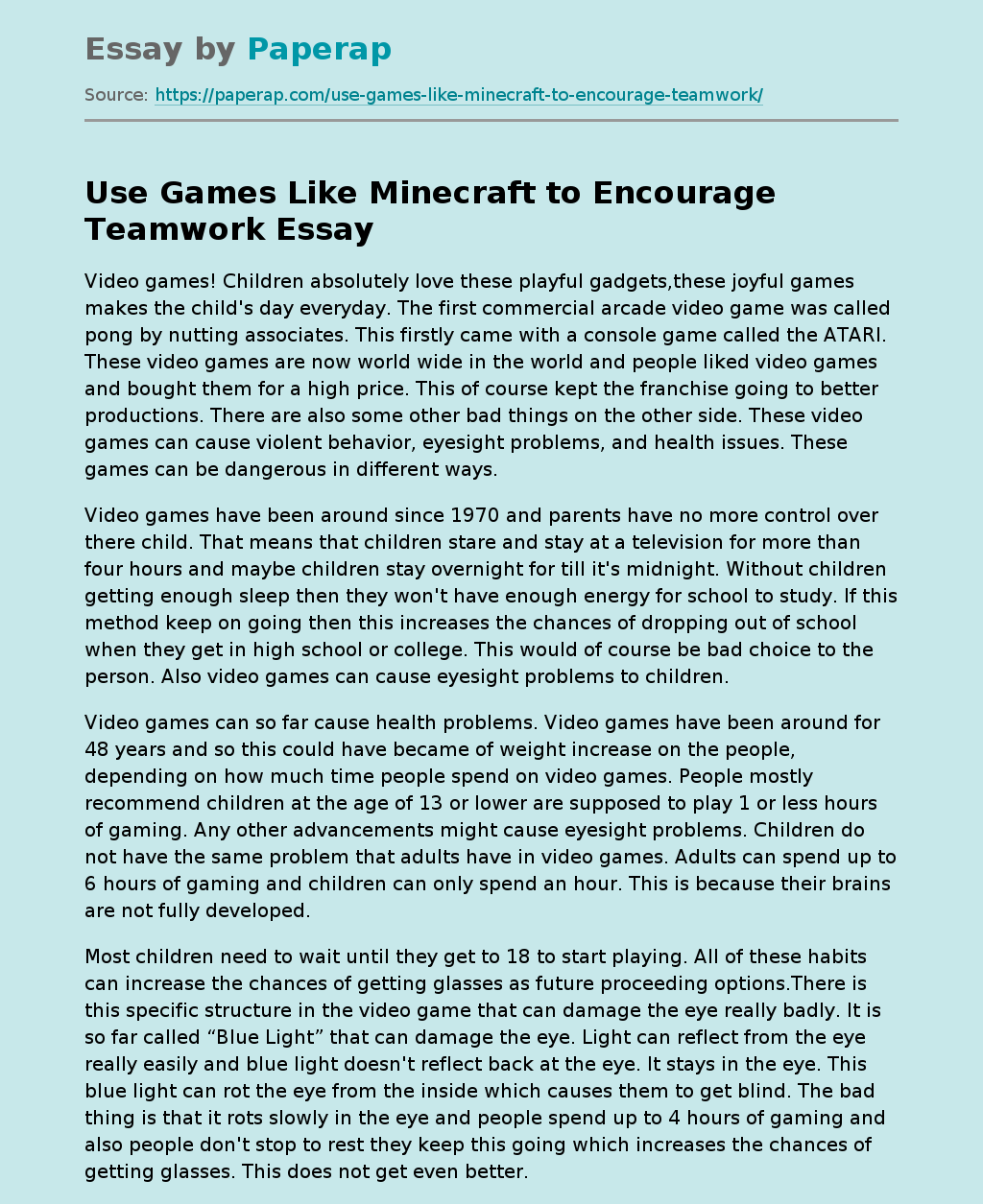 Use Games Like Minecraft to Encourage Teamwork