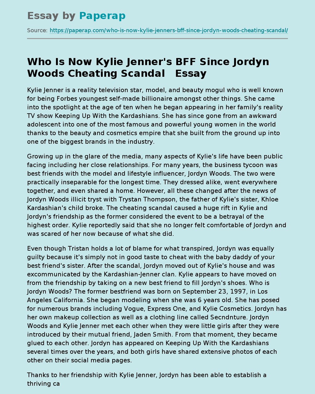 Who Is Now Kylie Jenner's BFF Since Jordyn Woods Cheating Scandal  