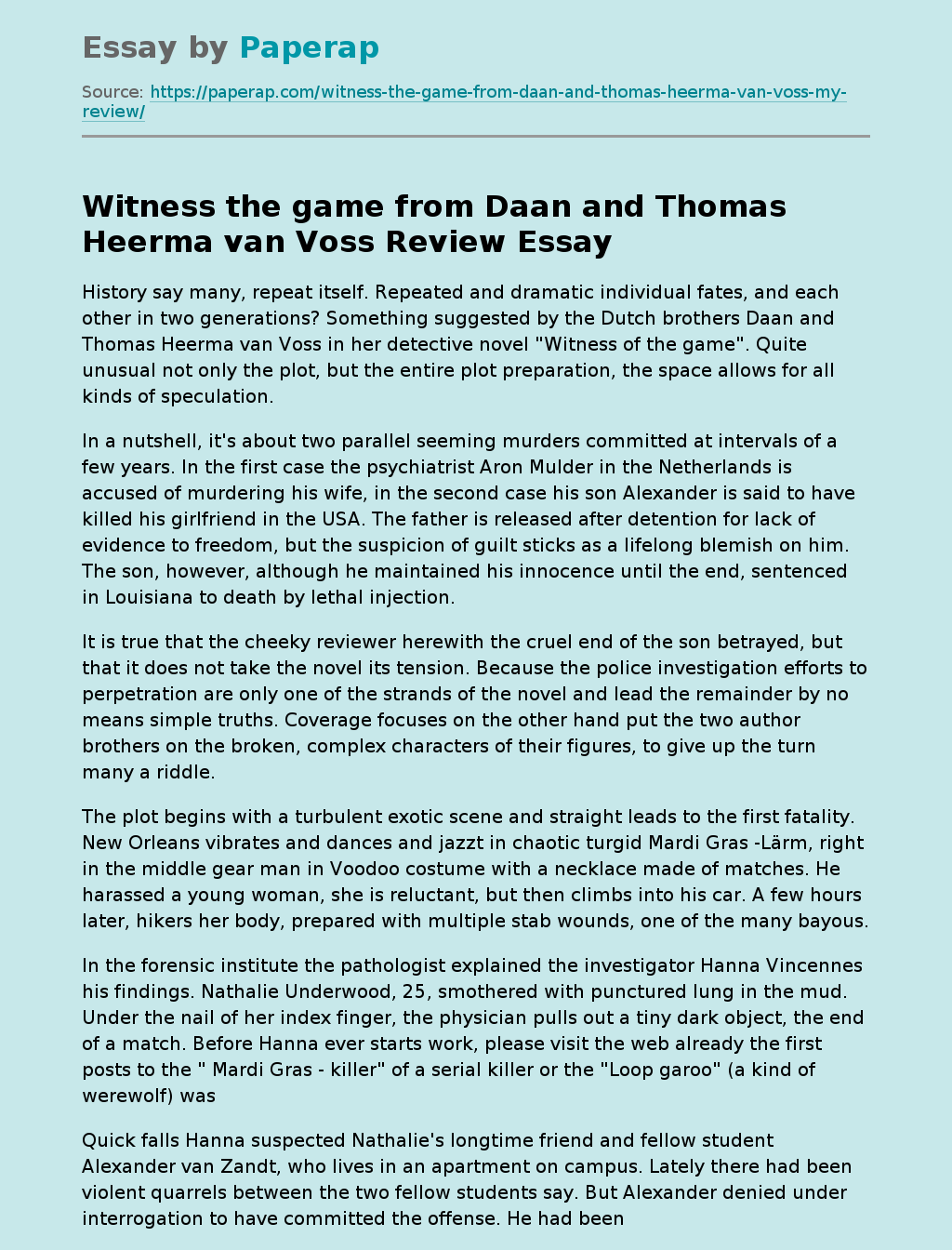 Witness the game from Daan and Thomas Heerma van Voss Review