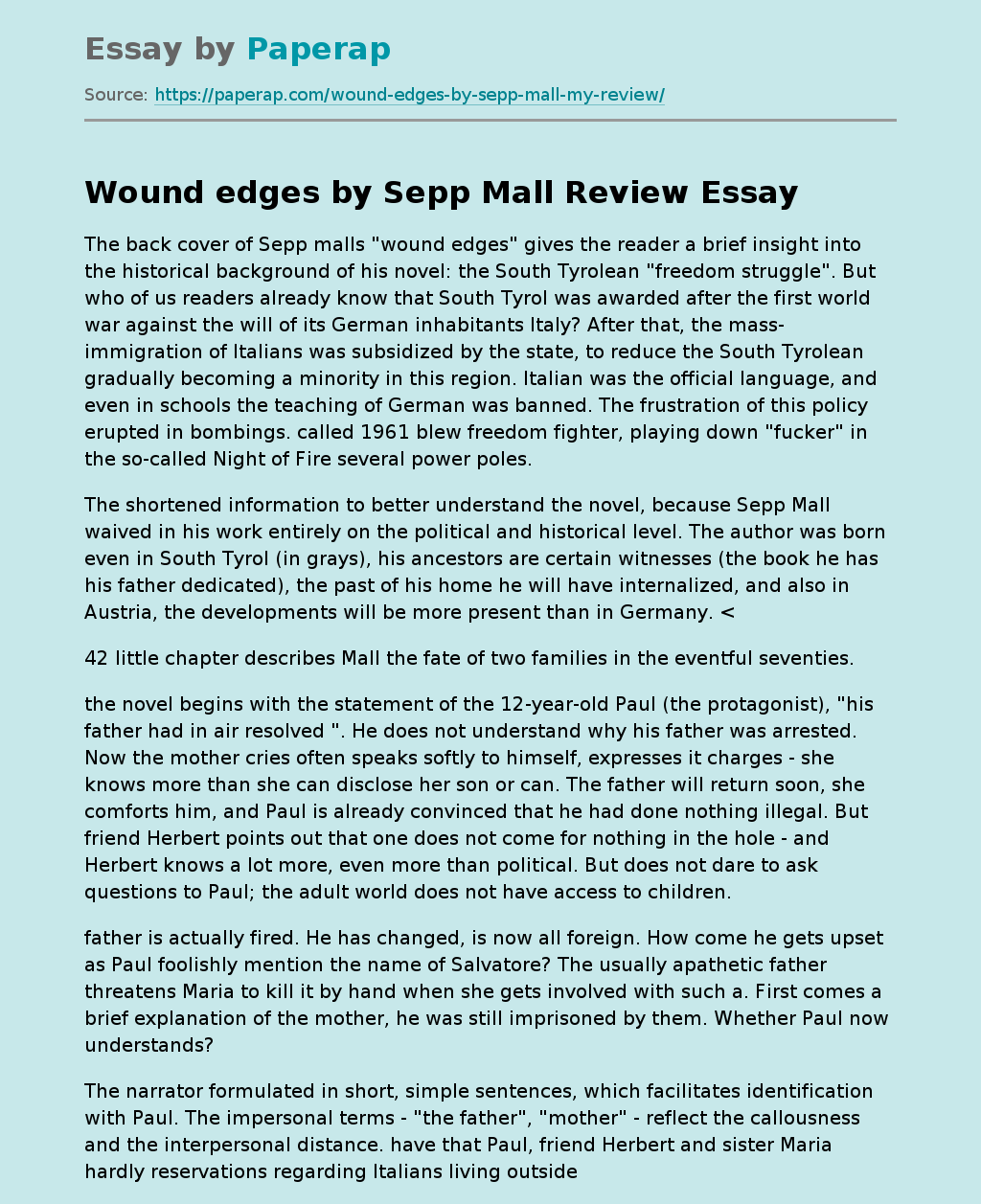 "Wound Edges" By Sepp Mall